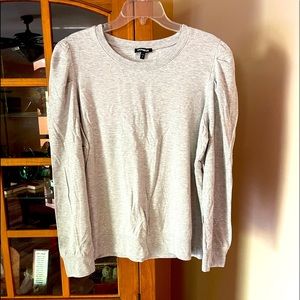 express puff shoulder sweatshirt